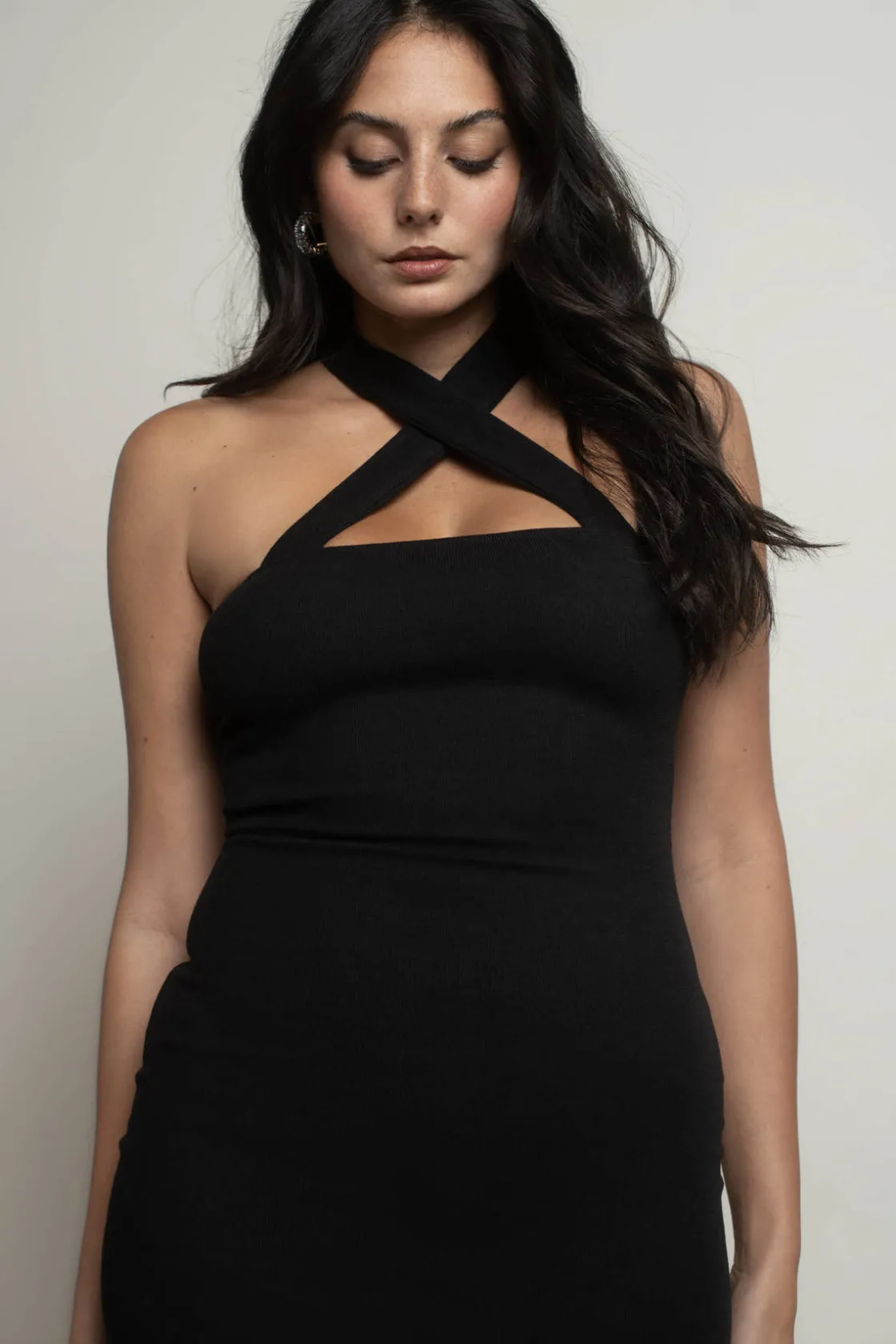 Tobi So Gone Halter Bodycon Mini Dress