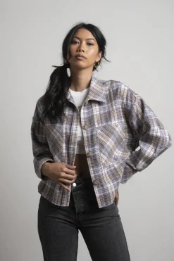 Tobi So Lucky Plaid Shacket -
