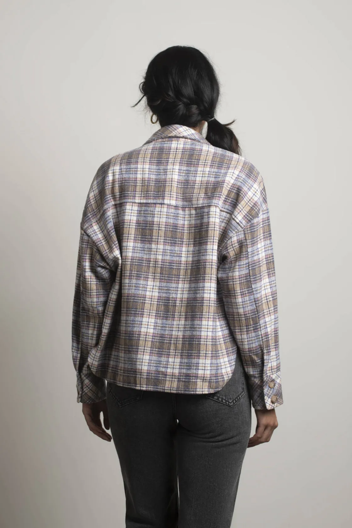 Tobi So Lucky Plaid Shacket -