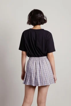 Tobi So What Pleated Mini Skirt - Tan
