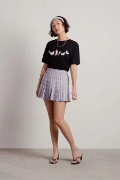 Tobi So What Pleated Mini Skirt - Tan