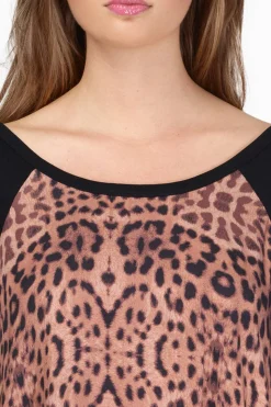 Tobi Somedays Lovin Amur Leopard Print Shift Mini Dress -