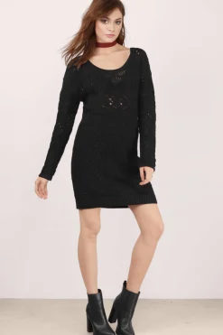 Tobi Somedays Lovin Daze Knit Open Back Mini Dress -