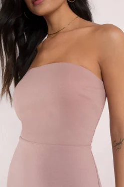 Tobi Sophie Strapless Bodycon Mini Dress - Plum