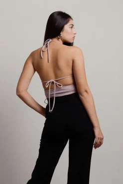 Tobi Sparkle And Glow Crop Top - Black-Teal