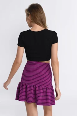 Tobi Spinning 'Round High Waist Mini Skirt -