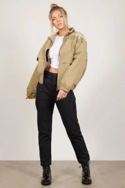 Tobi Spot On Zip Up Jacket -