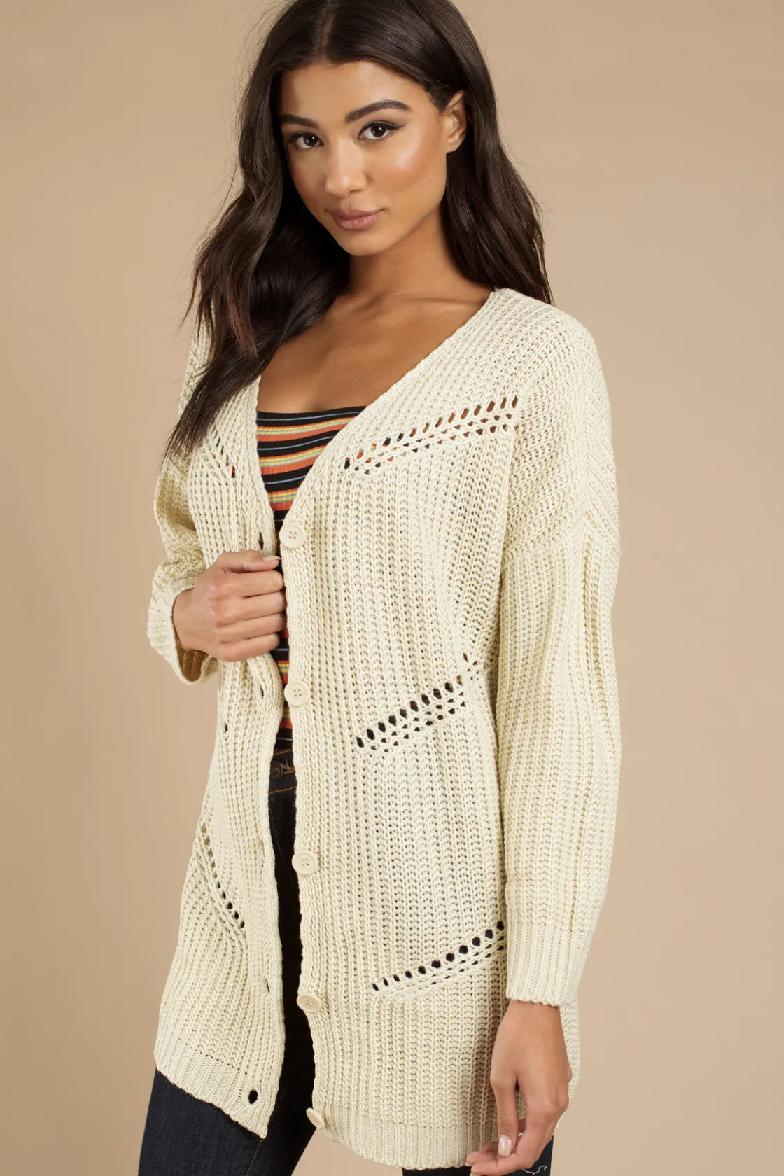 Tobi Spring Equinox Knit Cardigan -