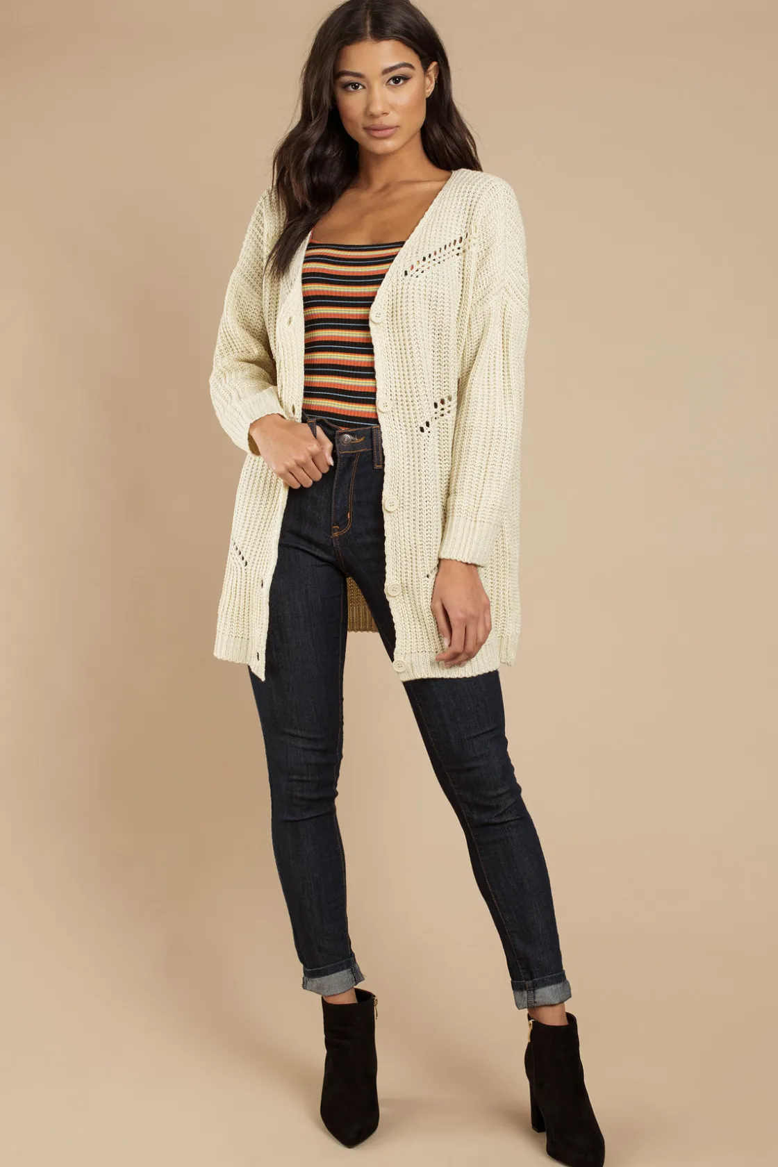 Tobi Spring Equinox Knit Cardigan -