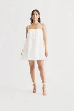 Tobi Spring Fling Tiered Babydoll Mini Dress