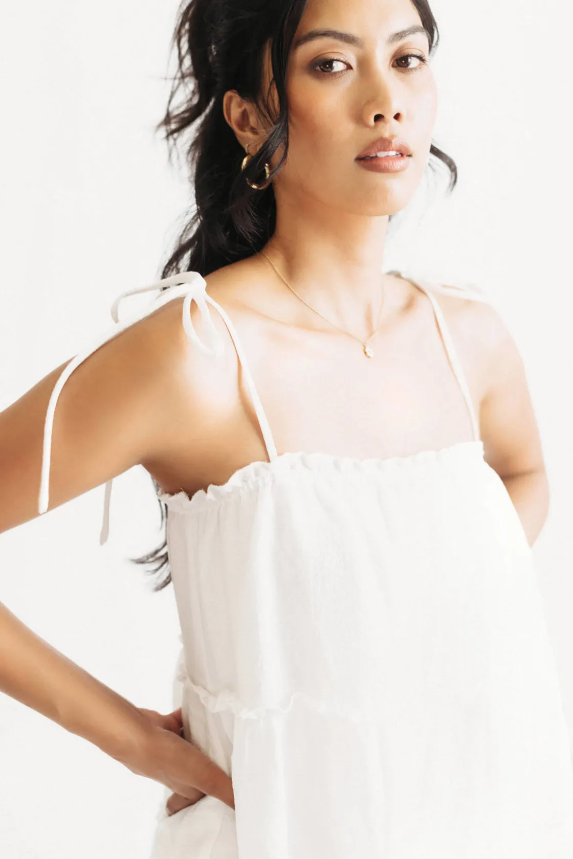 Tobi Spring Fling Tiered Babydoll Mini Dress