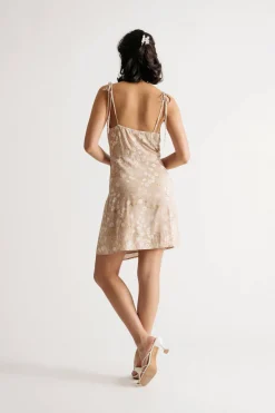 Tobi Spring Lover Floral Cowl Neck Mini Dress -