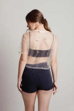Tobi Starry Night Crop Top -