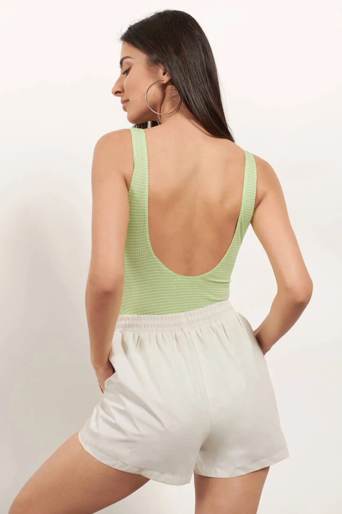 Tobi Stay Away Stripe Bodysuit -