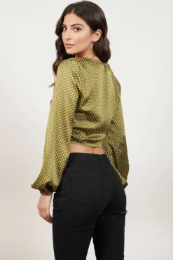 Tobi Stay Longer Polka Dot Blouse -