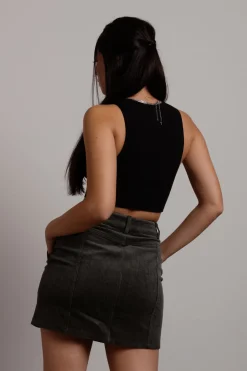 Tobi Stay Low Key Corduroy Mini Skirt -