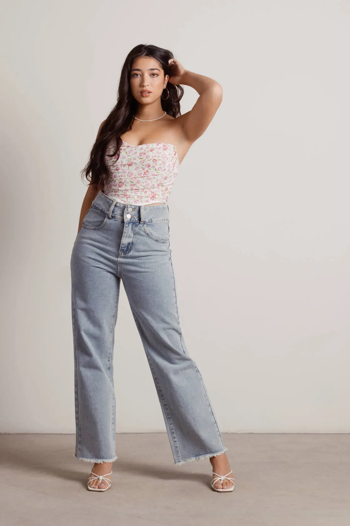 Tobi Step Out Bustier Top -