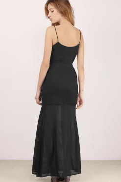Tobi Stevie May Giesel Sheer Slit Maxi Dress -