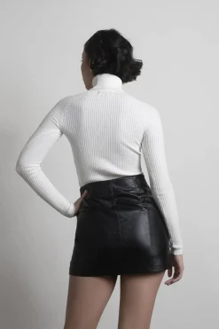 Tobi Stick Around Turtleneck Sweater - Dark Red