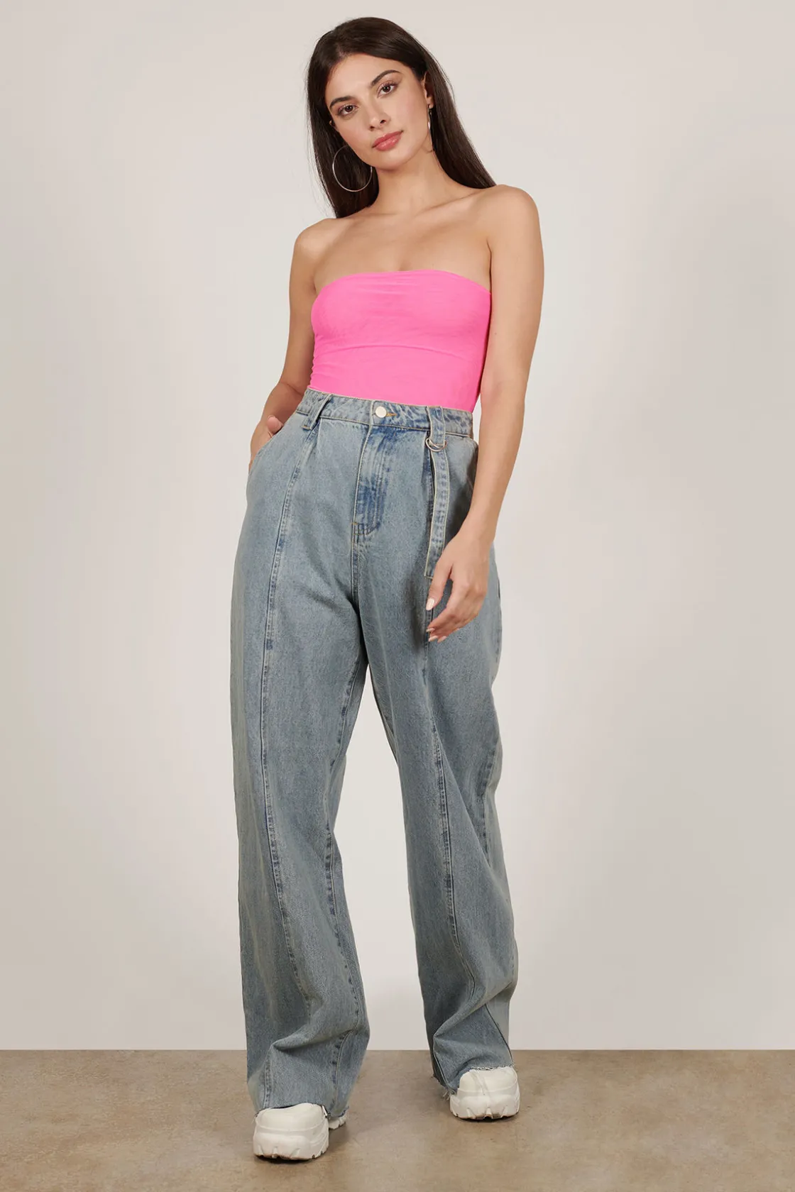 Tobi Strawberry Champagne Strapless Bodysuit -