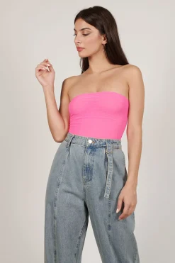 Tobi Strawberry Champagne Strapless Bodysuit -