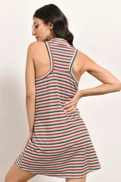 Tobi Stuck On You Stripe Shift Mini Dress -