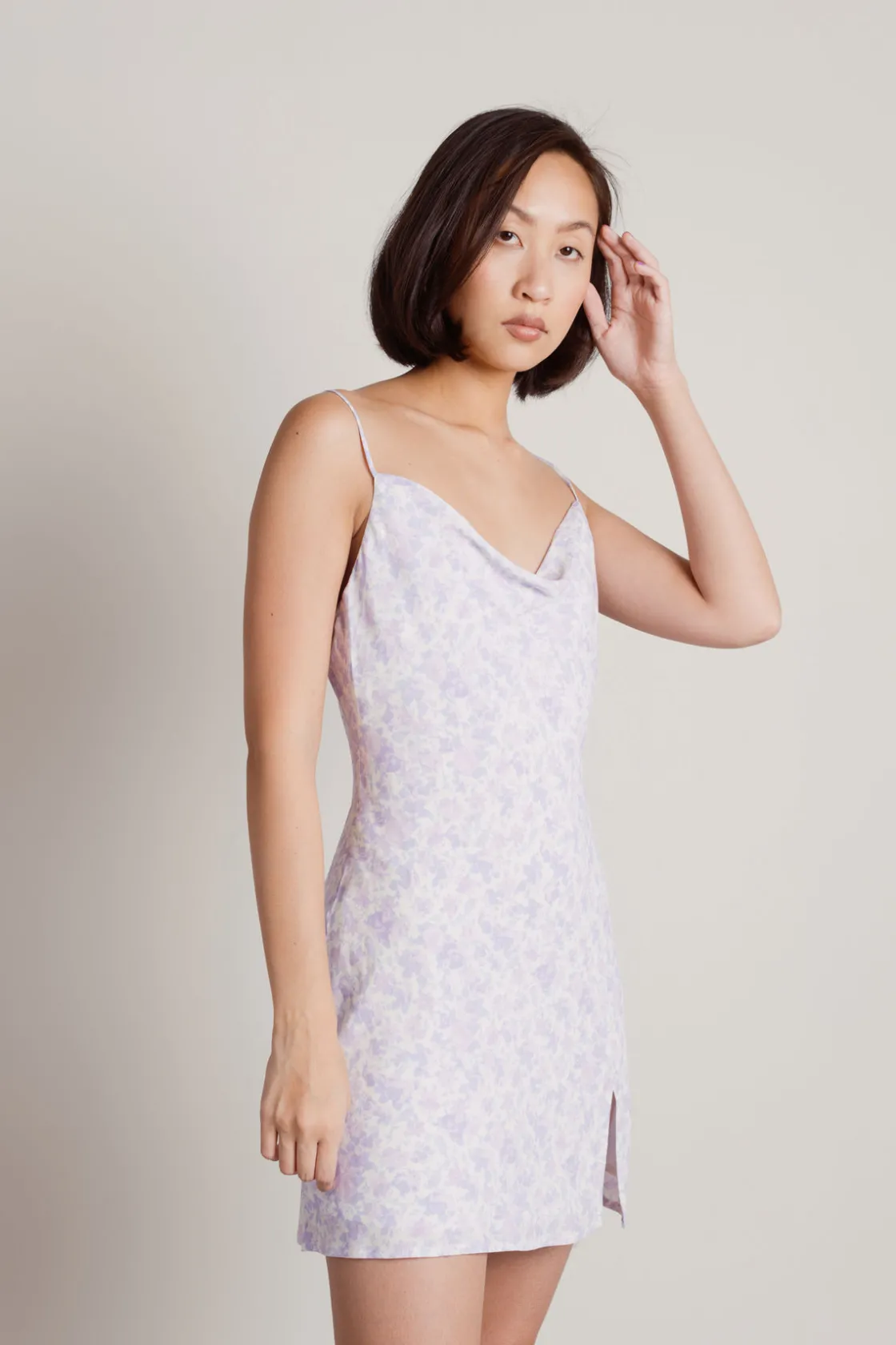 Tobi Sugarcane Floral Slip Mini Dress -