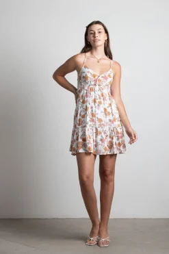 Tobi Summer Daze Floral Cross Back Mini Dress -