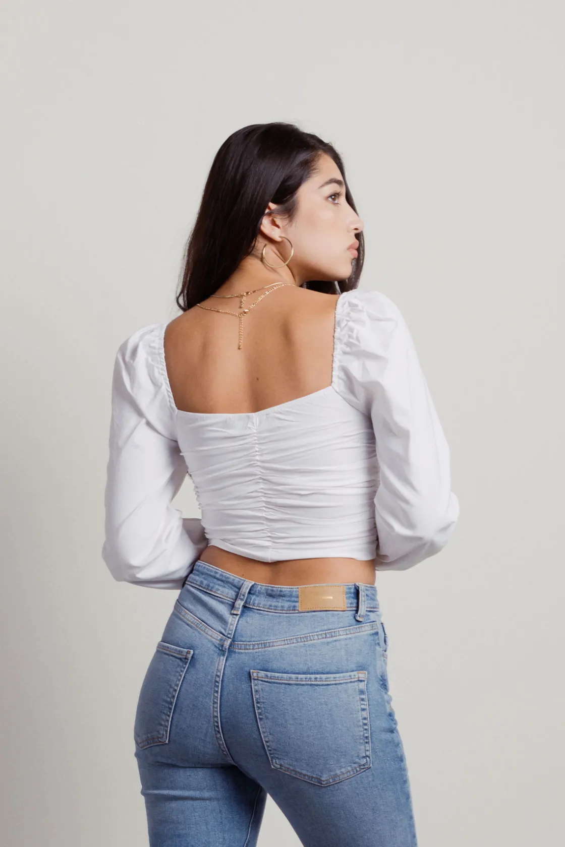Tobi Sun Up Crop Top - Black