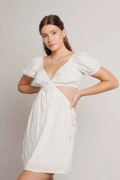 Tobi Sunny Fields Cutout Babydoll Mini Dress -