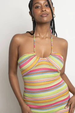 Tobi Sunset Lover Stripe Bodycon Mini Dress -