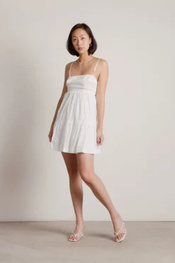 Tobi Surprised Me Back Tie Skater Mini Dress -