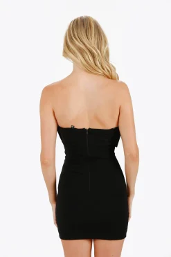 Tobi Suzette Bow Bust Strapless Mini Dress -