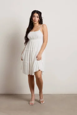 Tobi Sweet Caroline Tiered Skater Mini Dress -