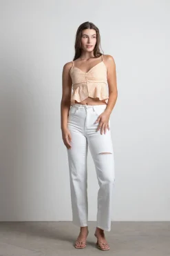 Tobi Sweet Citrus Crop Top - Orange