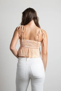 Tobi Sweet Citrus Crop Top - Orange