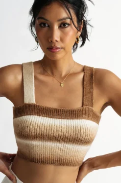 Tobi Sweet Pie Crop Top - Lavender Multi