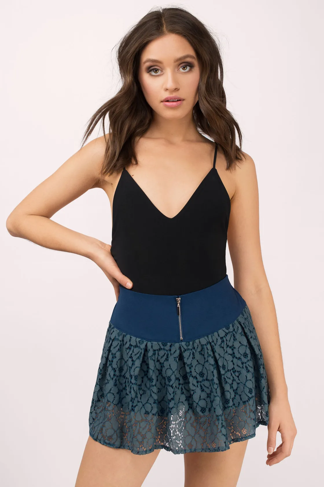 Tobi Sweet Soulmate Lace Mini Skirt -