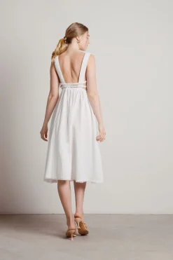 Tobi Sweet Touch Swiss Dot Lace Midi Dress