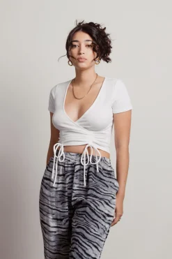 Tobi Sweetie Crop Top - Blue