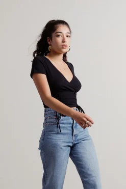 Tobi Sweetie Crop Top - Blue