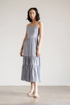 Tobi Swing By Floral Tiered Midi Dress -