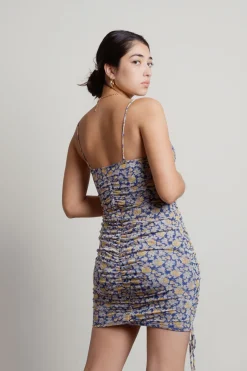 Tobi Taj Floral Cami Mini Dress - Blue