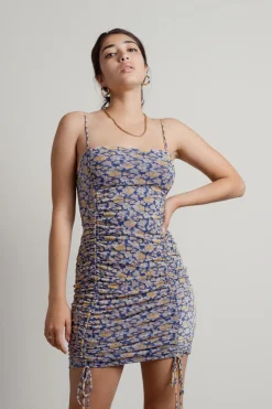 Tobi Taj Floral Cami Mini Dress - Blue