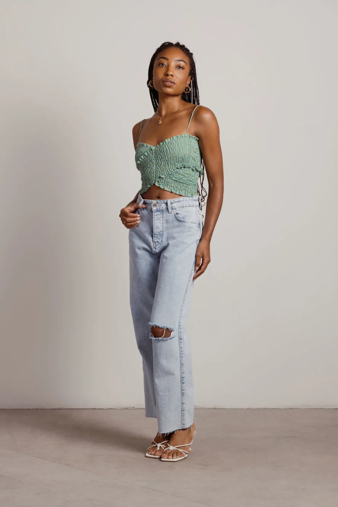 Tobi Take It Away Crop Top - Yellow