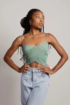 Tobi Take It Away Crop Top - Yellow