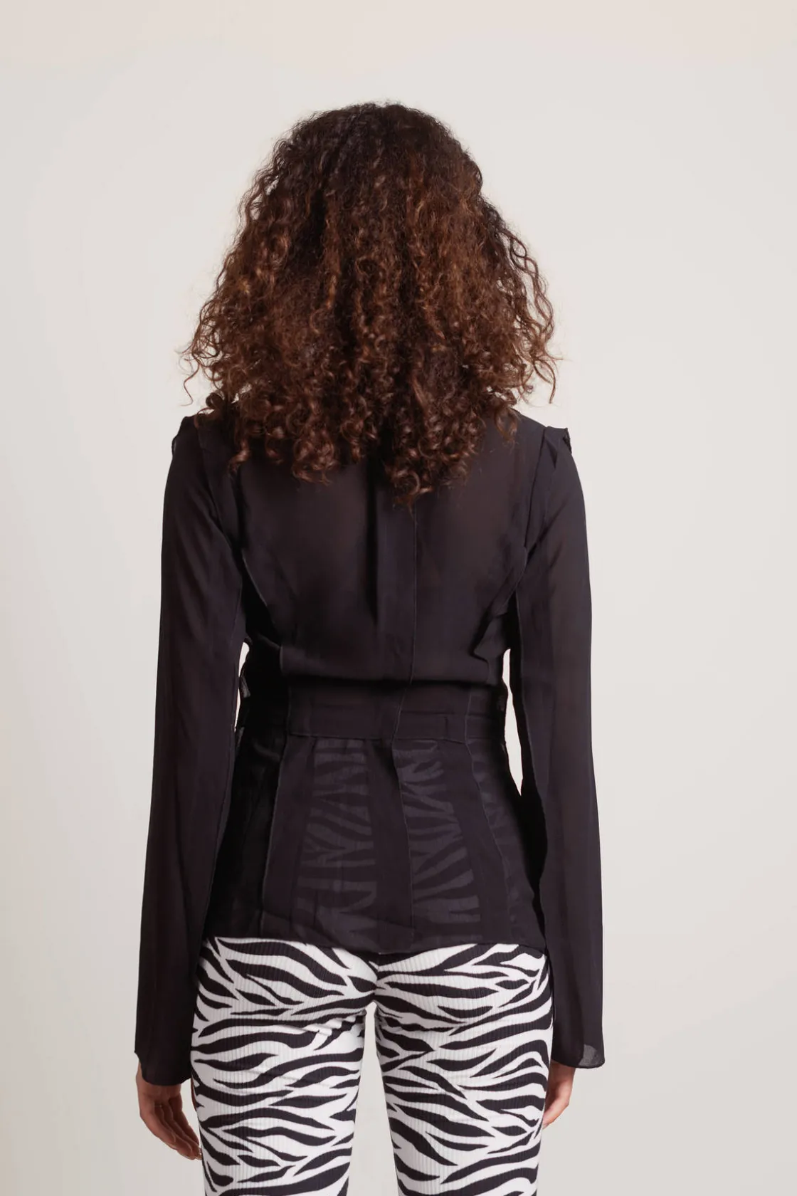 Tobi Take Me Out Open Front Blouse - White