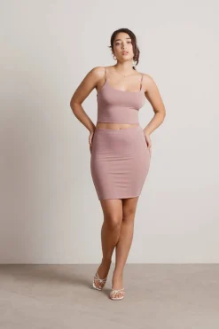 Tobi Take Pride Cami Crop Top And Mini Skirt Set - Black