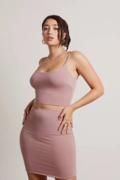 Tobi Take Pride Cami Crop Top And Mini Skirt Set - Black