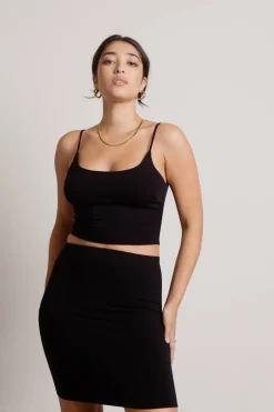 Tobi Take Pride Cami Crop Top And Mini Skirt Set - Black